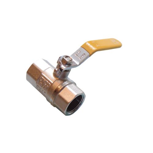 Primaflow QLF Yellow Lever Ball Valve PN25 1/4" FxF WRAS Approved for Reliable Flow Control