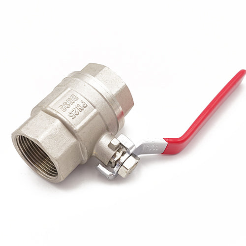 Primaflow QLF Red Lever Ball Valve PN25 1.5" FxF WRAS Approved for Reliable Flow Control