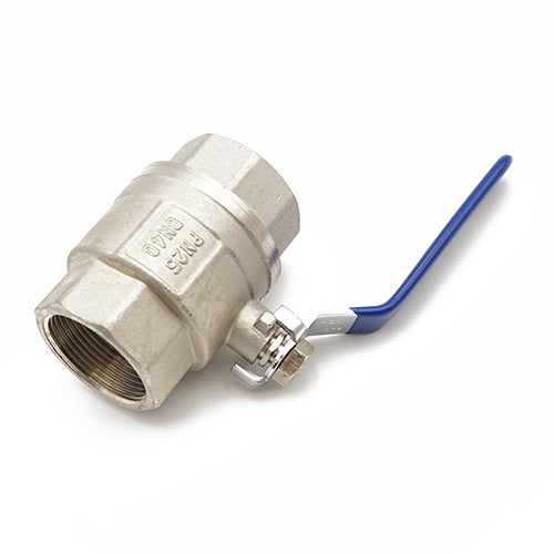 Primaflow QLF Blue Lever Ball Valve PN25 1.5" FxF WRAS Approved for Reliable Flow Control