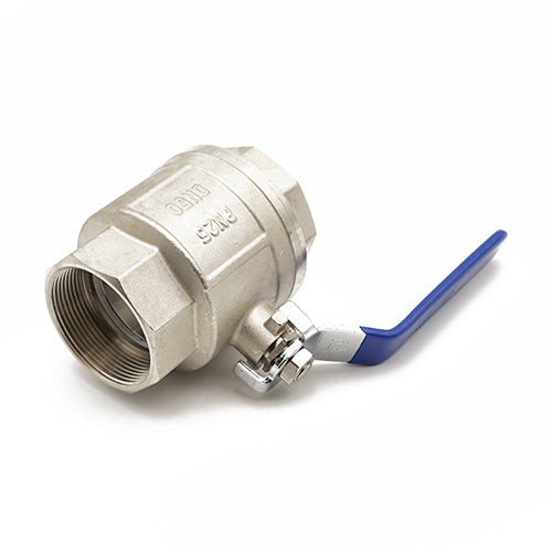 Primaflow QLF Blue Lever Ball Valve PN25 2" FxF WRAS Approved for Reliable Flow Control