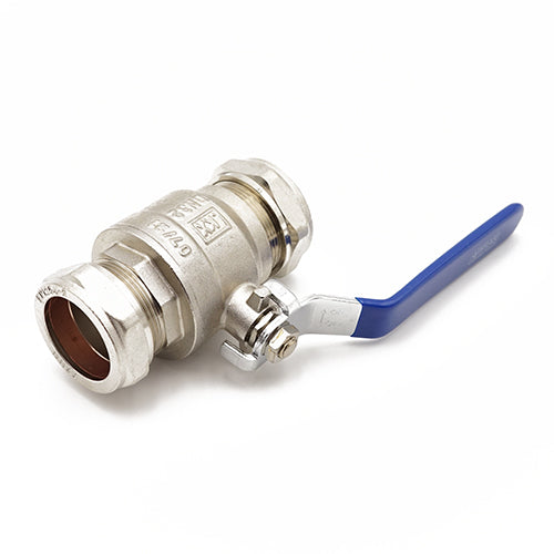 Primaflow QLC Blue Lever Ball Valve PN25 35mm CxC WRAS Approved for Reliable Flow Control