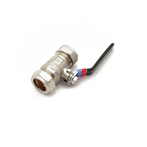Primaflow QLEC Economy Black Lever Ball Valve 22mm for Reliable Flow Control