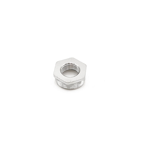 BF241 brass hex bush - chrome 1"x 1/2"