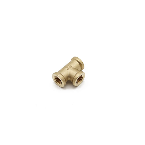 BF130 brass tee 1/4" FxFxF