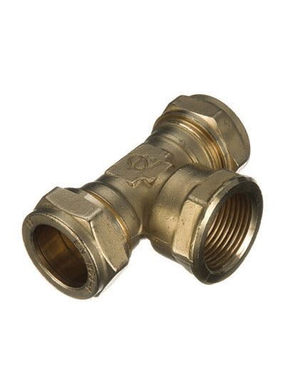 Prima Plus Compression thread centre tee 22x22x1/2"FI
