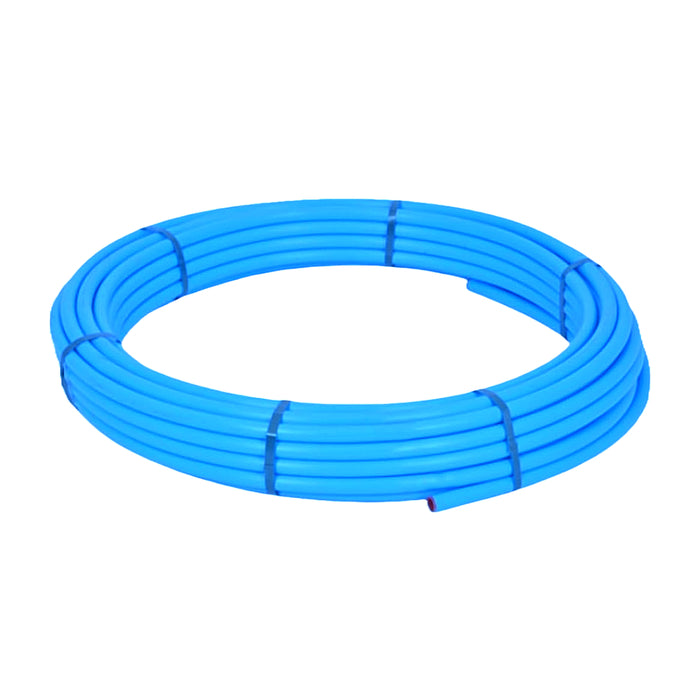 2050BU Blue MDPE Poly Pipe Coil 50 metres x 20mm 5020MM