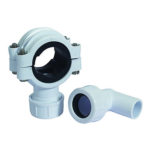 McAlpine CLAMP1WH White Auxiliary Fitting