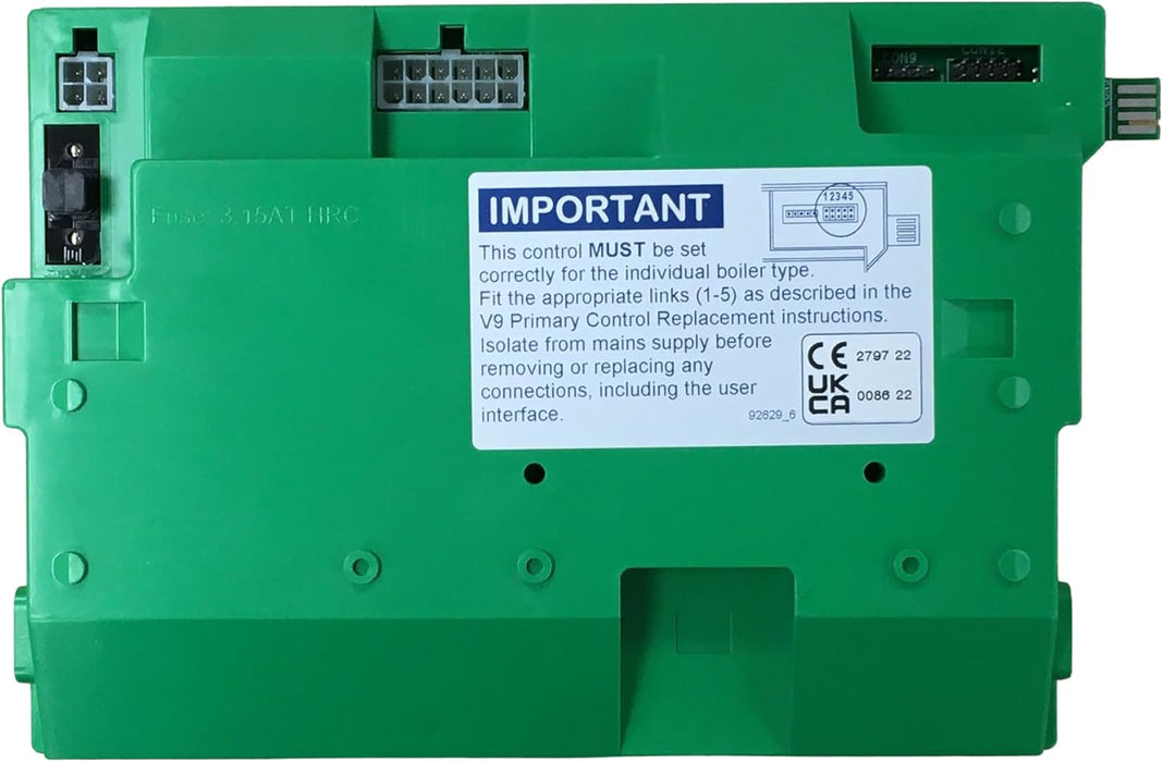 Pactrol Controls V9 Green Control PCB 431300/V01 Compatible with Ideal 174486 Orange Control Box on Elise, Esprit, Evo, Icos, Isar and Mexico boilers