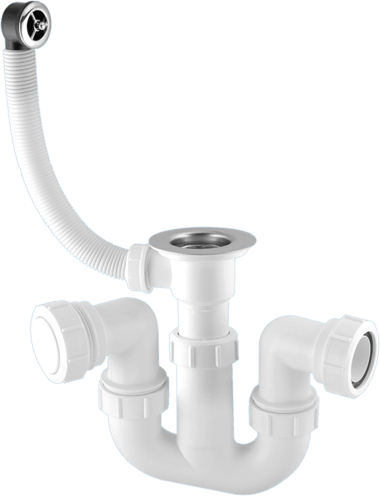 McAlpine 1.50 SINK SILENTRAP+WASTE+O/F