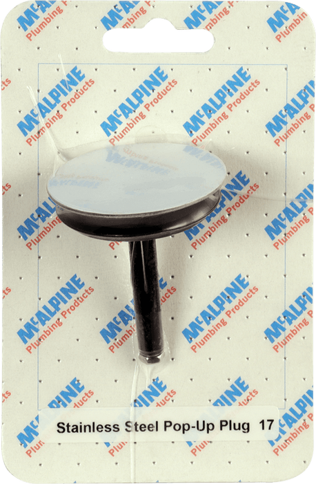 McAlpine CARD17 No.17 Handipak Stainless Steel PopUp Plug