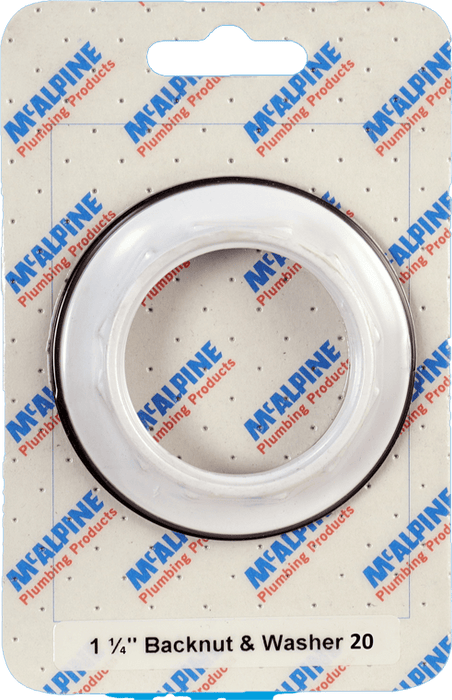 McAlpine CARD20 No.20 Handipak 1.25" Backnut and Washer