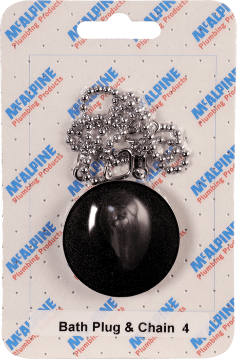 McAlpine CARD4 No.4 Handipak Bath plug and Chain