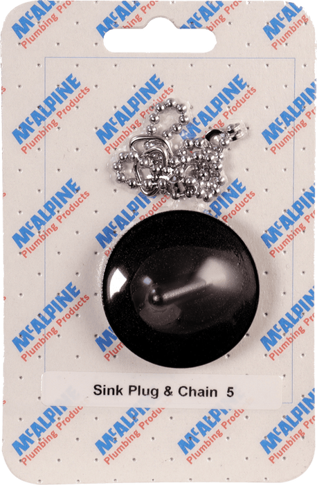 McAlpine CARD5 No.5 Handipak Sink Plug and Chain