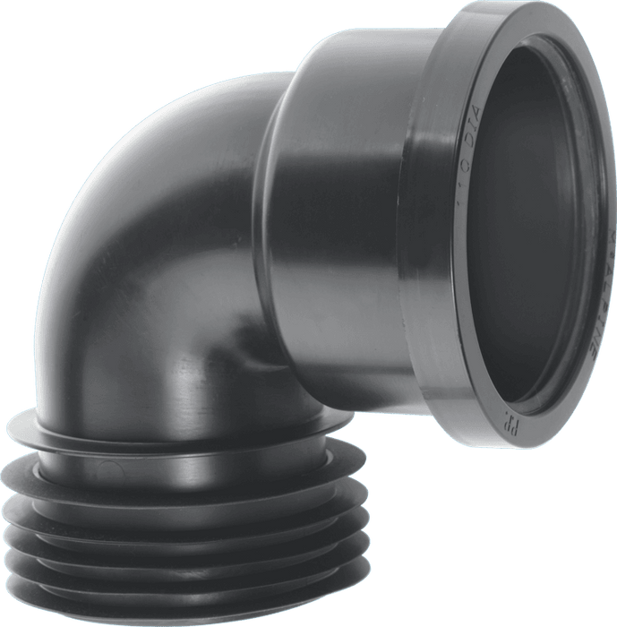 McAlpine DC90BL 90 Degree Drain Connector Black