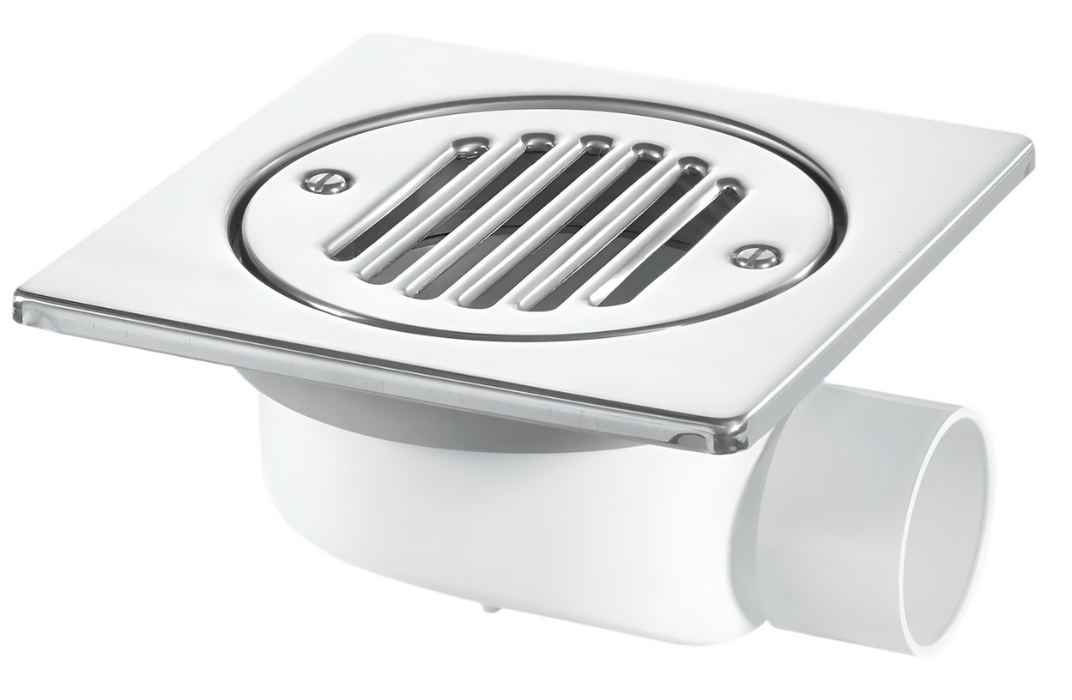 McAlpine FD90-T6SS Untrapped Floor Gully – Stainless Steel Grating for Efficient Drainage