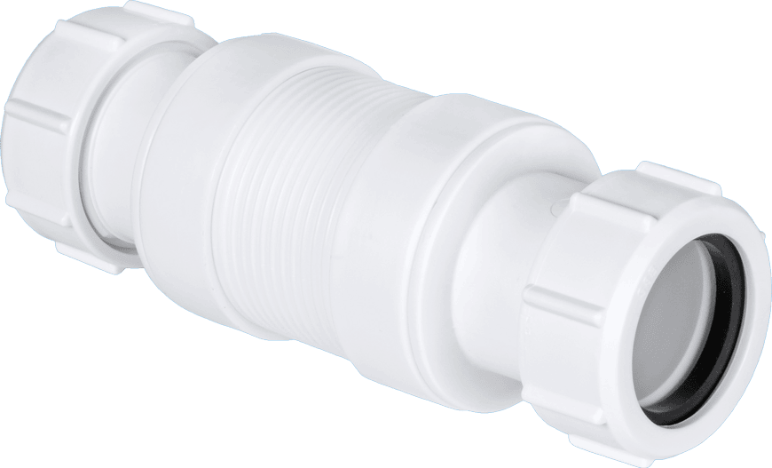 McAlpine MINIFLEX1 1.1/4" x 1.1/4" Universal Compression Short Flexible Conn