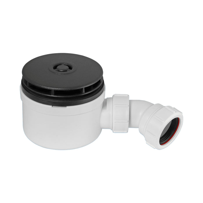 McAlpine ST90MB1070 90mm Shower Trap with Black Grid | Stylish and Efficient Drainage