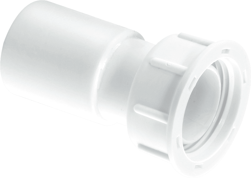 McAlpine R6A .75" Overflow Straight Female Coupling with Loose Nut