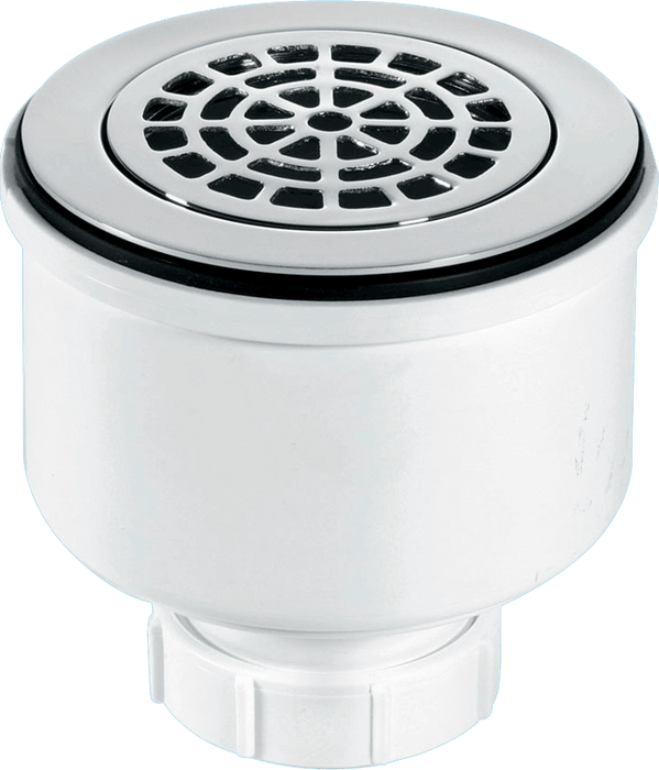 McAlpine ST90CPBPV 90mm Vertical Shower Trap C/P Brass