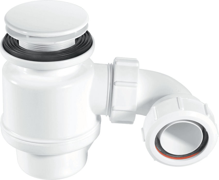 McAlpine STW2M Mushroom Top Shower Trap White