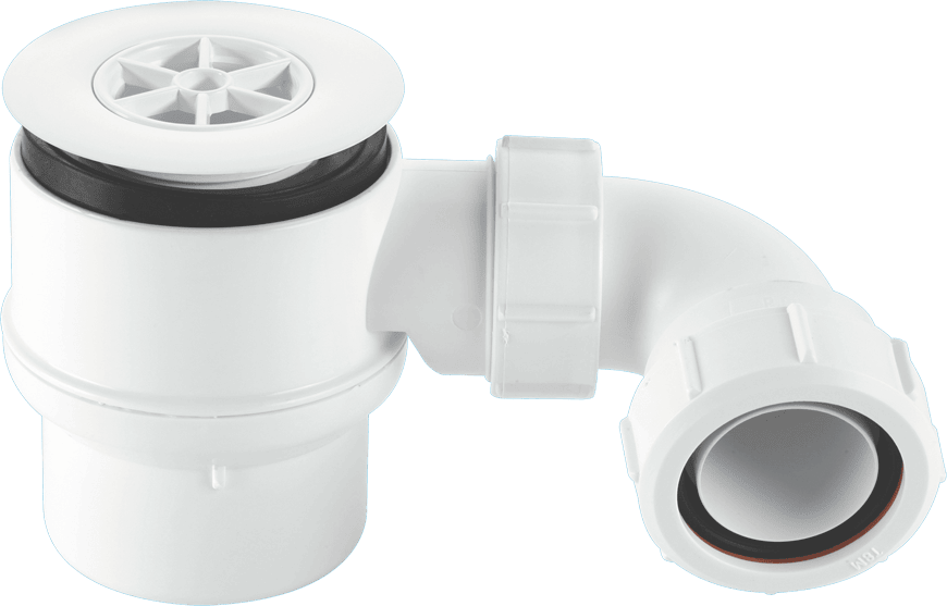 McAlpine STW695 Grid Top Shower Trap White