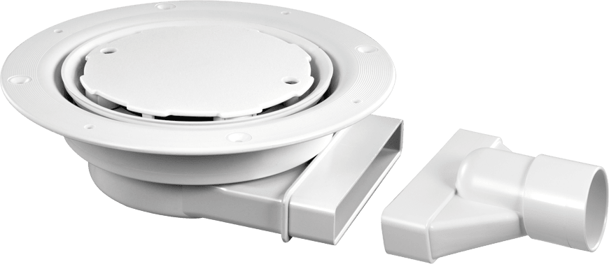 McAlpine VSG52SLWH Slimline Floor Gully w/ NRV White Cover