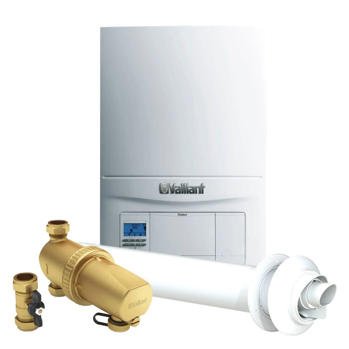 Vaillant ecoFIT Pure 830 Combi Restart Pack Horizontal Flue & Filter 0010040019