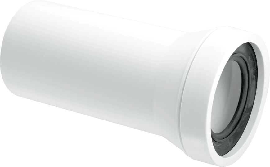 McAlpine WC CON3 Straight Pan Connector Plain Outlet