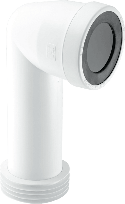 McAlpine WC CON8E Extended 90deg Bent Pan Connector