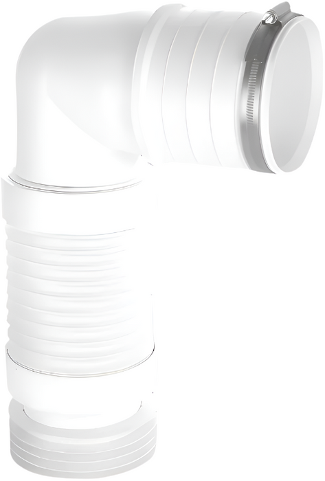 McAlpine WC-CON8F18-S-BTW Short Flexible 3.5" 90deg BTW Pan Connector