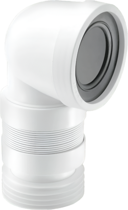 McAlpine WC-CON8F18 Short Flexible 90deg Bent Pan Connector
