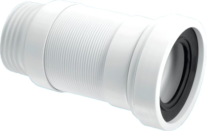 McAlpine WC-F18S 3.5" Outlet Straight Flexible Pan Connector