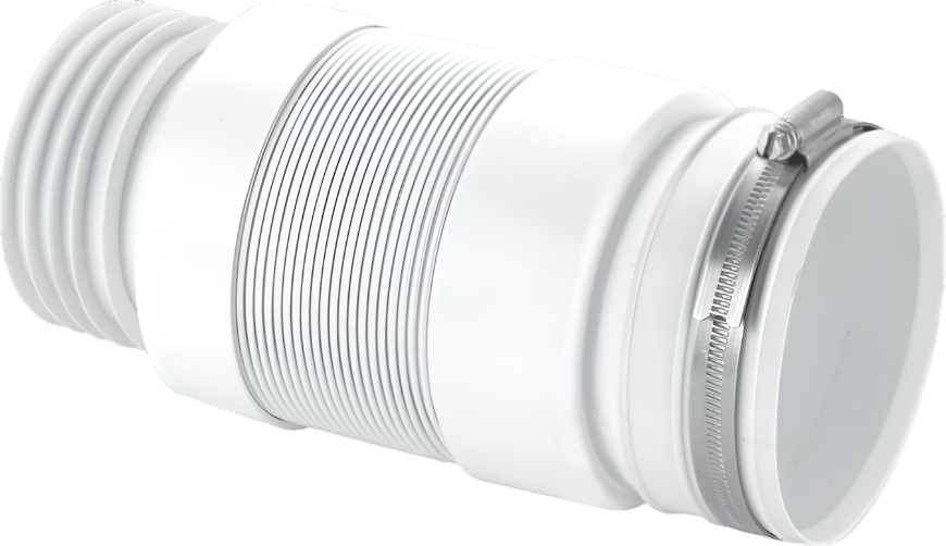 McAlpine WC-F21S 3.5" Outlet Back To Wall Flexible Pan Connector