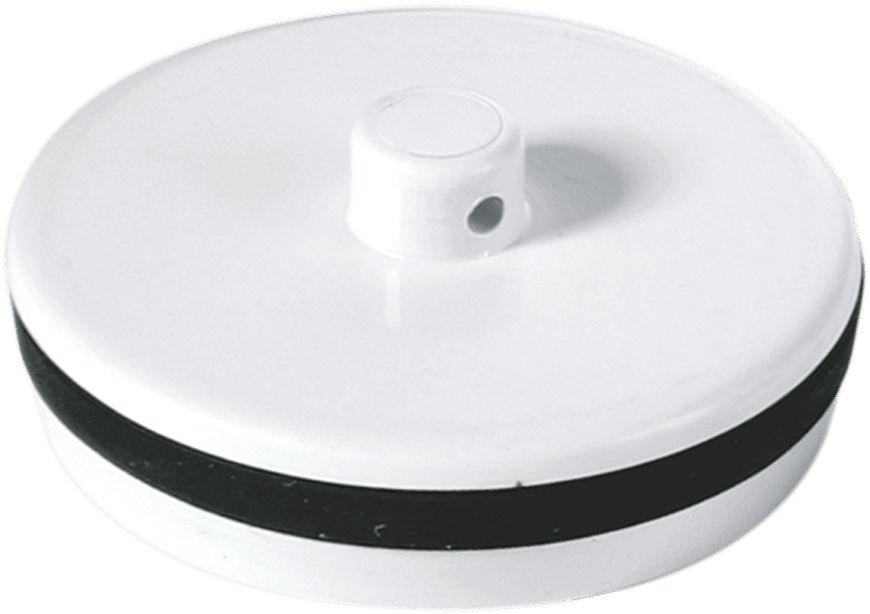 McAlpine WP2 1.75" White Plastic Plug with Rubber Seal