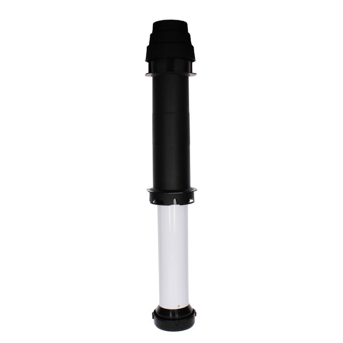 Glowworm Roof Terminal Black 80/125 PP