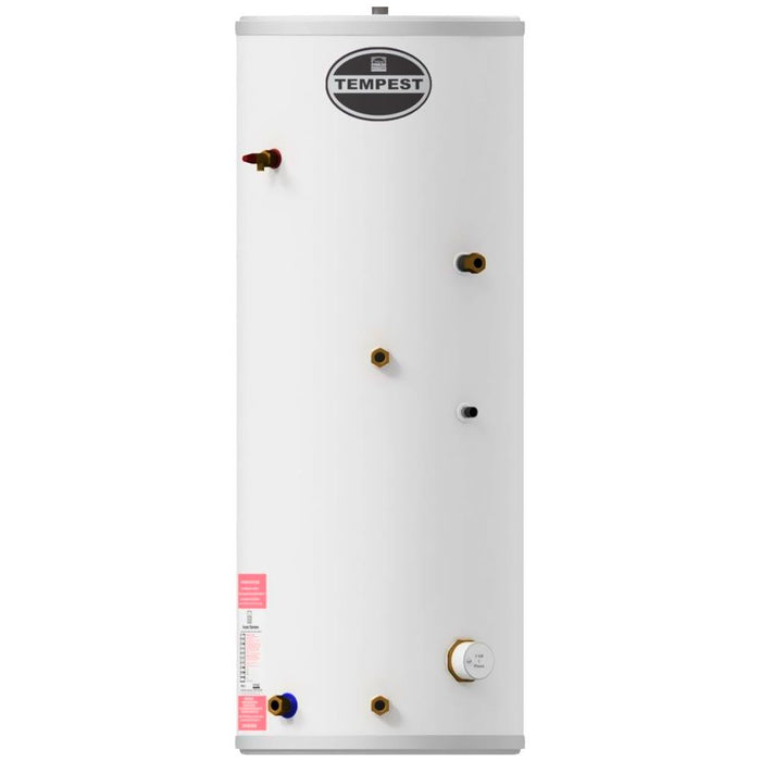 Telford Tempest Slimline 250 Litre Indirect Unvented Hot Water Cylinder 510 Diameter TSMI250SL