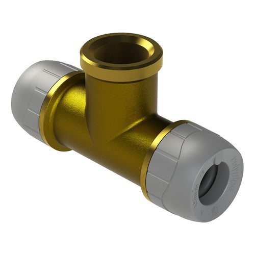 Polypipe Polyplumb Female Unflanged Branch Tee 15mm X 1/2 PB2915