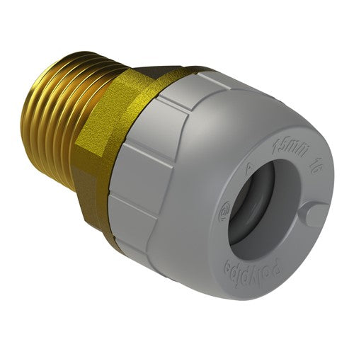 Polypipe Polyplumb MBSP Adaptor 15mm X 1/2 PB4315