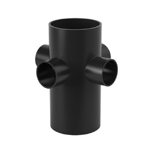 VS0310994 - Valsir HDPE - 88 deg. 4-Way Boss Branch - D.110/56