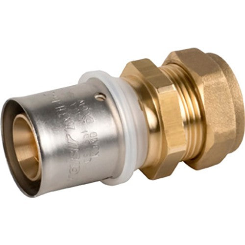 VS0171324 VALSIR PEXAL BRASS COMPRESSION ADAPTER D.26X3 - 22MM