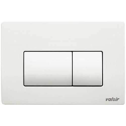 VALSIR Flushing Mechanism (VS0871301) – ABS Rectangular Push Plate, White, D.215x145mm
