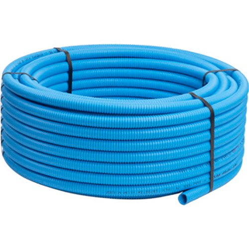 VS0125109 – Valsir Pexal Coil 20x2mm, 50m Length with Corrugated Conduit, Blue