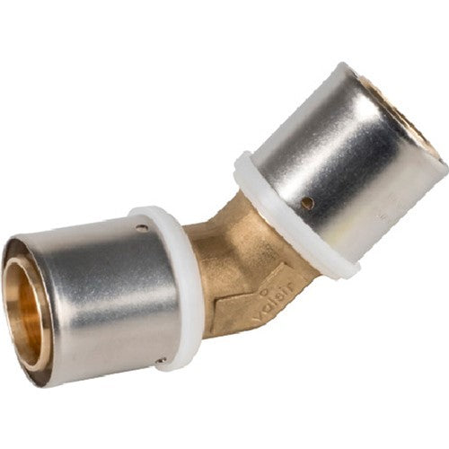 VS0130849 VALSIR PEXAL BRASS 45 DEGREE EQUAL ELBOW D.40X3,5 - 40X3,5MM