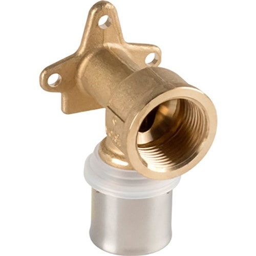VS0171051 VALSIR PEXAL BRASS LOW WINGBACK ELBOW D.16X2MM - 1/2"