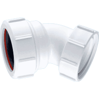 McAlpine ST90OUT 1.5" 135deg Multifit x BSP Nut Bend
