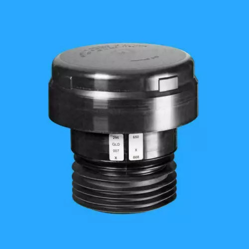 McAlpine VP100E Int/Ext Air Admittance Valve for 110mm Pipe Black