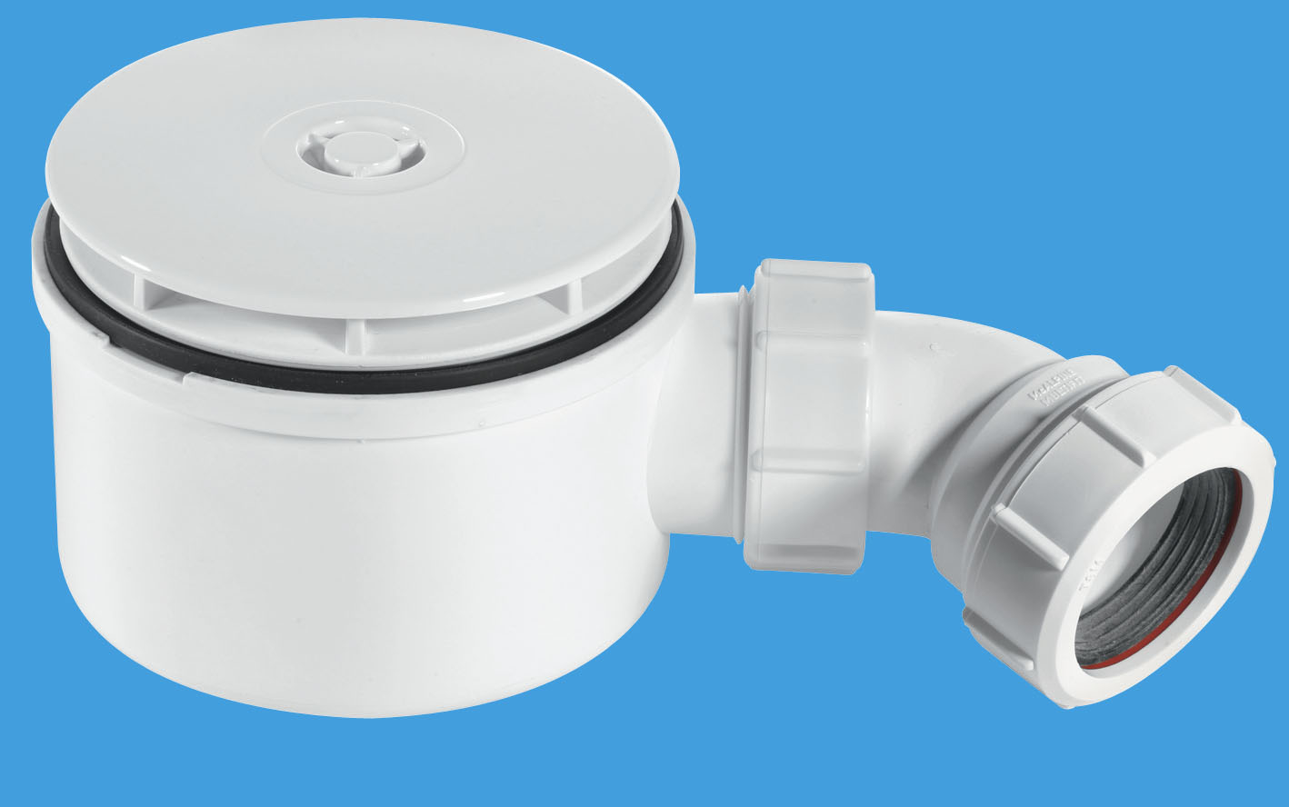 ST90WH10-70  McAlpine 90mm Shower Trap White