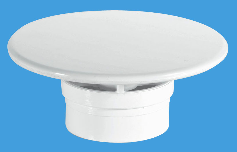 STW85WHM  McAlpine 85mm Shower Trap Mushroom Grid White