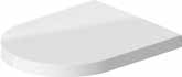 Duravit ME by Starck Soft Close Toilet Seat 374 × 458 mm White High Gloss — 0020090000