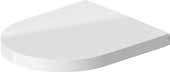 Duravit ME by Starck Compact Soft Close Toilet Seat 374 × 438 mm White High Gloss — 0020190000
